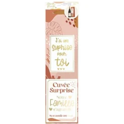 Kit Bouteille Annonce - Cuvée Surprise Notre famille s'agrandit - Collection Annonce de Grossesse