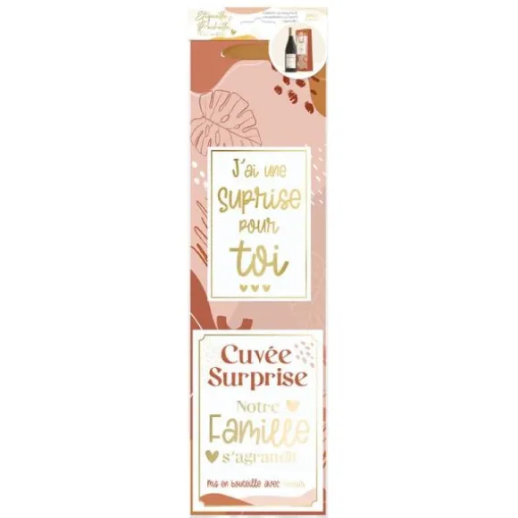 Kit Bouteille Annonce - Cuvée Surprise Notre famille s'agrandit - Collection Annonce de Grossesse