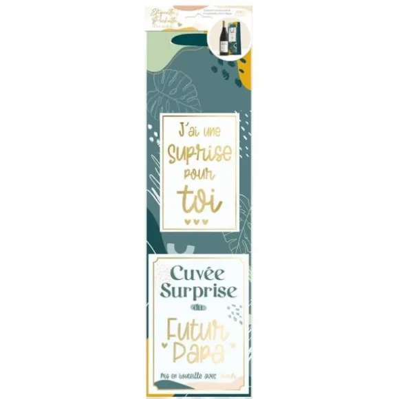 Kit Bouteille Annonce - Cuvée Surprise du Futur Papa - Collection Annonce de Grossesse