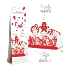 Kit de décoration de bûche de Noël