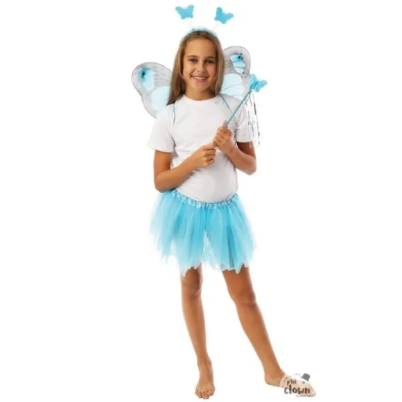 Kit de déguisement de Papillon Turquoise pour fille