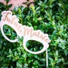 Kit Photobooth avec son Cadre et ses 12 Pièces - EVJF de Folie - Rose Gold