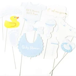 Kit Photobooth Baby Shower Garçon / 11 pièces