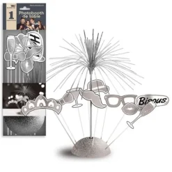 Kit Photobooth de table avec socle et 8 Accessoires - Couleur au choix