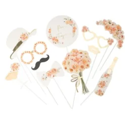 Kit Photobooth FSC® - 11 pièces - Collection Peachy