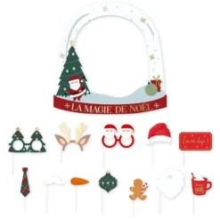 Kit Photobooth géant - 13 pièces - La Magie de Noël