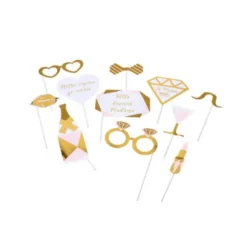 Kit Photobooth 11 Pièces - Mlle devient Madame