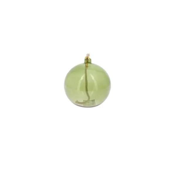 Lampe à huile en verre - Léna - 10 x 10,5 cm - Couleur au choix