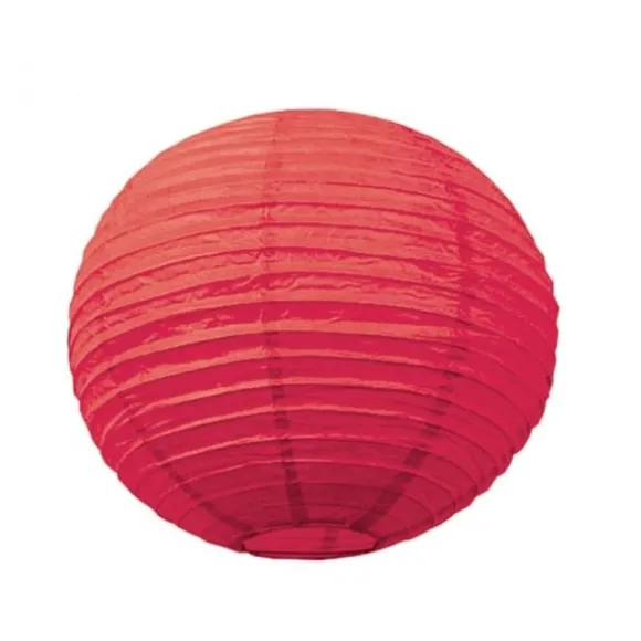 Lanterne Japonaise en Papier Rouge - 35 cm