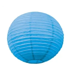 Lanterne Japonaise en Papier Turquoise - 35 cm