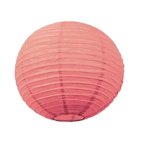 Lanterne Japonaise en Papier Corail - 50 cm