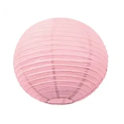 Lanterne Japonaise en Papier Rose Pâle - 35 cm