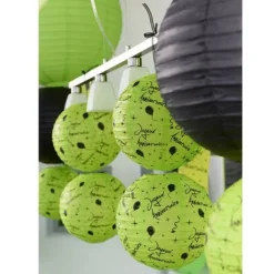 2 Lanternes "Joyeux Anniversaire" - Vert