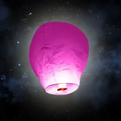 Lanterne volante "ballon" - Fuschia