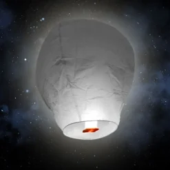Lanterne volante "ballon" - Gris