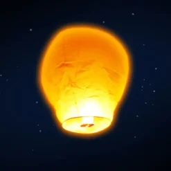 Lanterne volante "ballon" - Orange