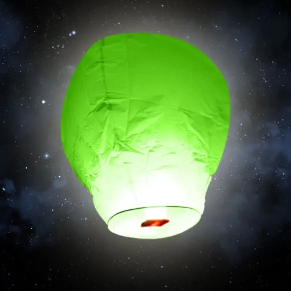 Lanterne volante "ballon" - Vert
