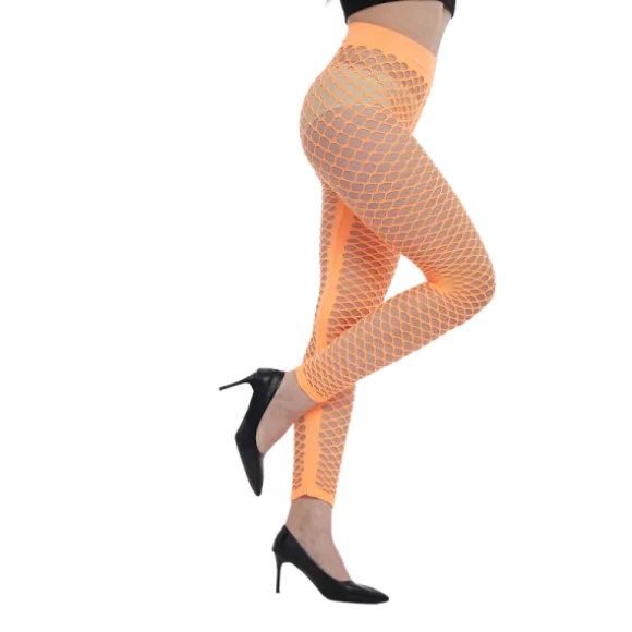 Legging en résille fluo - Couleur au choix