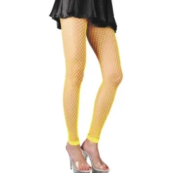 Legging Résille - Jaune Fluo