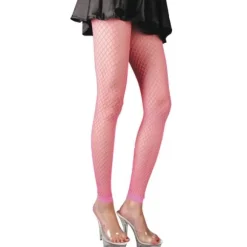 Legging Résille - Rose Fluo