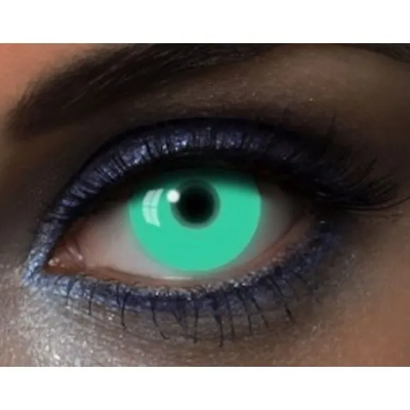 Lentilles Fantaisies - Vert - "UV Green" - 1 Jour (Sans correction)