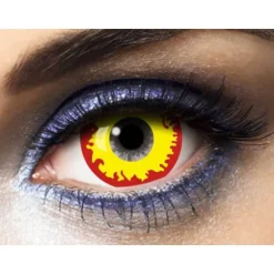 Lentilles Mini Sclera - Jaune & Rouge " Killer " - (Sans Correction) - 1an