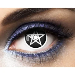 Lentilles " Pentagram " - Noir et Blanc (sans correction) - 1 an
