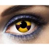Lentilles " Radioactive " - Jaune & Mauve - (sans correction) - 1 an