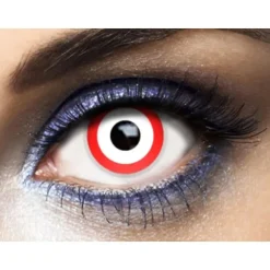 Lentilles " Saw " - Blanc (sans correction) - 1 an