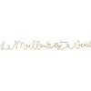 Les Lettres Décoratives en Métal Doré - "Le Meilleur est à Venir"