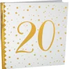 Livre d'Or Anniversaire - Blanc et Or - 20 ans