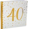 Livre d'Or Anniversaire - Blanc et Or - 40 ans