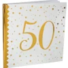 Livre d'Or Anniversaire - Blanc et Or - 50 ans