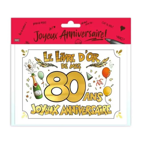 Livre d'Or - 80 ans - Couleur Aléatoire