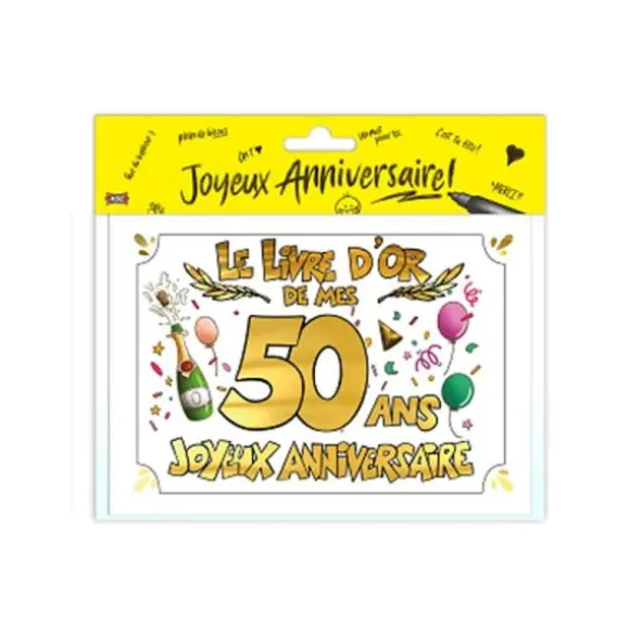 Livre d'Or - 50 Ans - Couleur Aléatoire