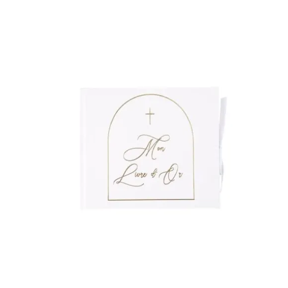 Livre d'or - Collection Communion Pureté Blanc et Or