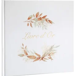 Livre d'or - Collection Feuillage - Couleur au choix