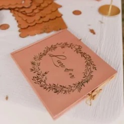 Livre d'or - Collection Jolis Brins - Terracotta et Or