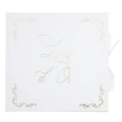 Livre d'or de 68 pages FSC® - 22 x 19 cm - Collection Vintage Doré