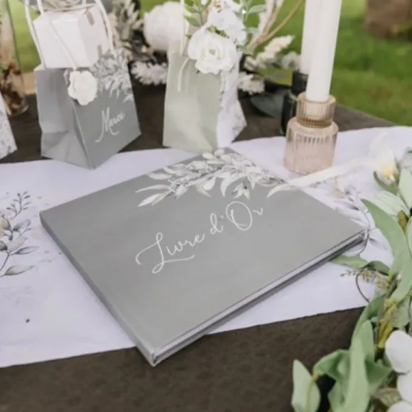 Livre d'or de 68 pages FSC® - 22 x 19,5 cm - Collection Greenery