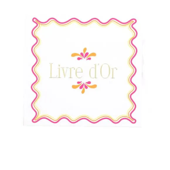Livre d'or de 68 pages - 21 x 20 cm - Collection Pink Lemonade