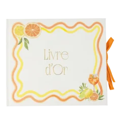 Livre d'or de 68 pages - 22 x 19 cm - Collection Fizz Agrume