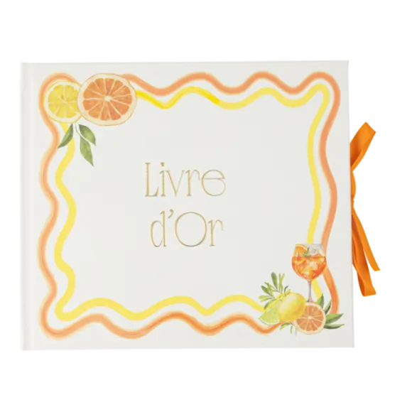 Livre d'or de 68 pages - 22 x 19 cm - Collection Fizz Agrume