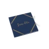 Livre d'Or - Dorure Embossée - Bleu Marine