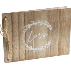 Livre d'or en bois - Collection Mariage Naturel