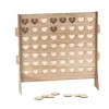 Livre d'or en forme de Puissance 4 + 56 jetons en bois - 46,5 x 46 x 11 cm