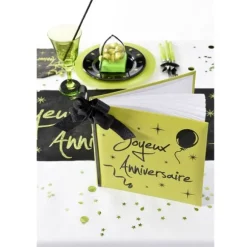 Livre d'Or "Joyeux Anniversaire" - Vert