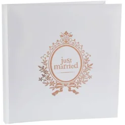 Livre d'Or - Just Married - Métal Rose Gold