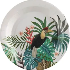 Lot de 10 assiettes - 22,5 cm - Java Exotique