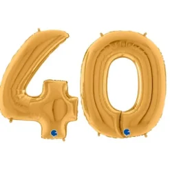 Lot de ballons dorés géants - 102 cm - Age au Choix